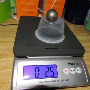 Vintage Heavy Steel Ball • Solid Metal Sphere • Industrial Fidget 1"/ PINBALL